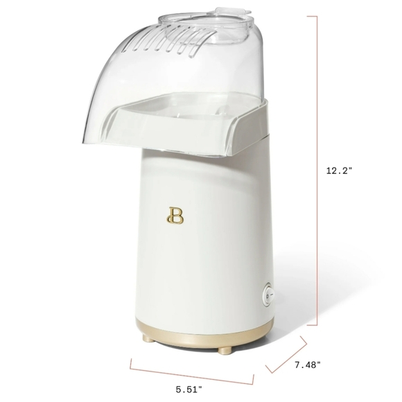 💕 New Beautiful White Icing 16 Cup Hot Air Electric Popcorn Maker - Picture 7 of 11